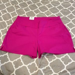 I.N.C pink stretchy pull-on shorts NWT!